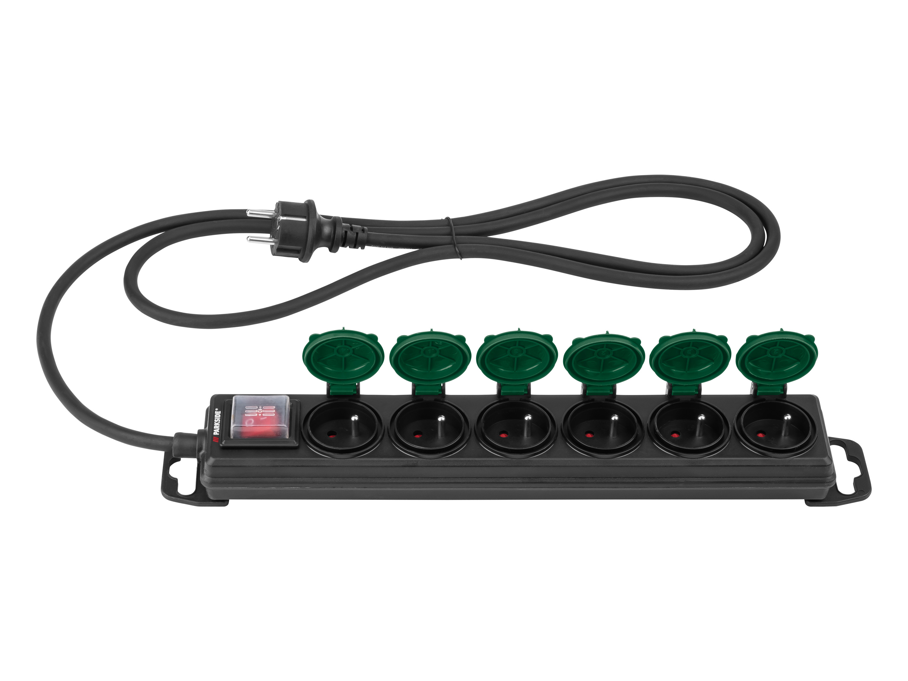 Parkside Listwa zasilająca Ip44 bryzgoszczelna, 1 lub sztuki 6 gniazd