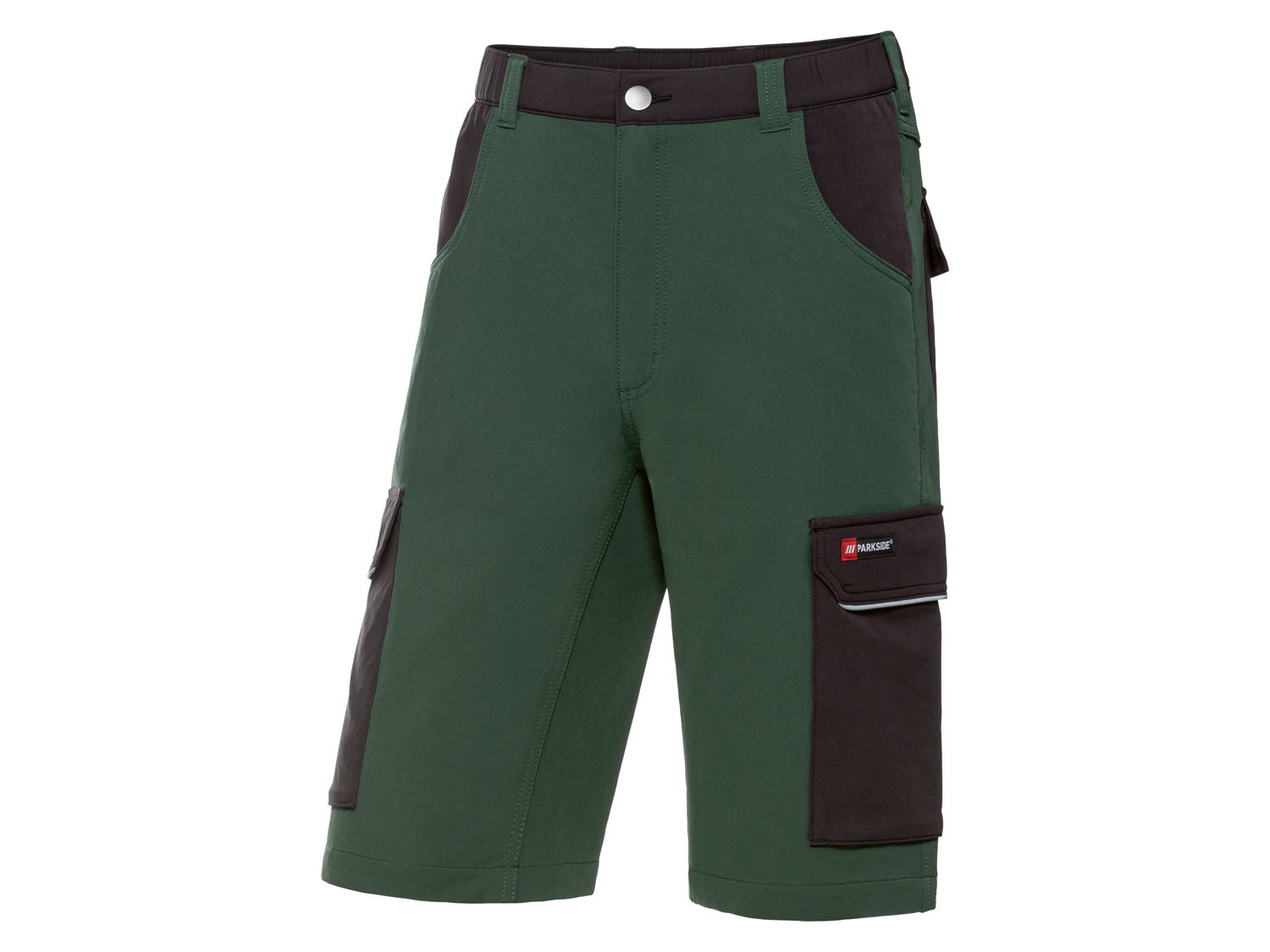 Parkside Bermudy robocze męskie 56, Zielony/czarny
