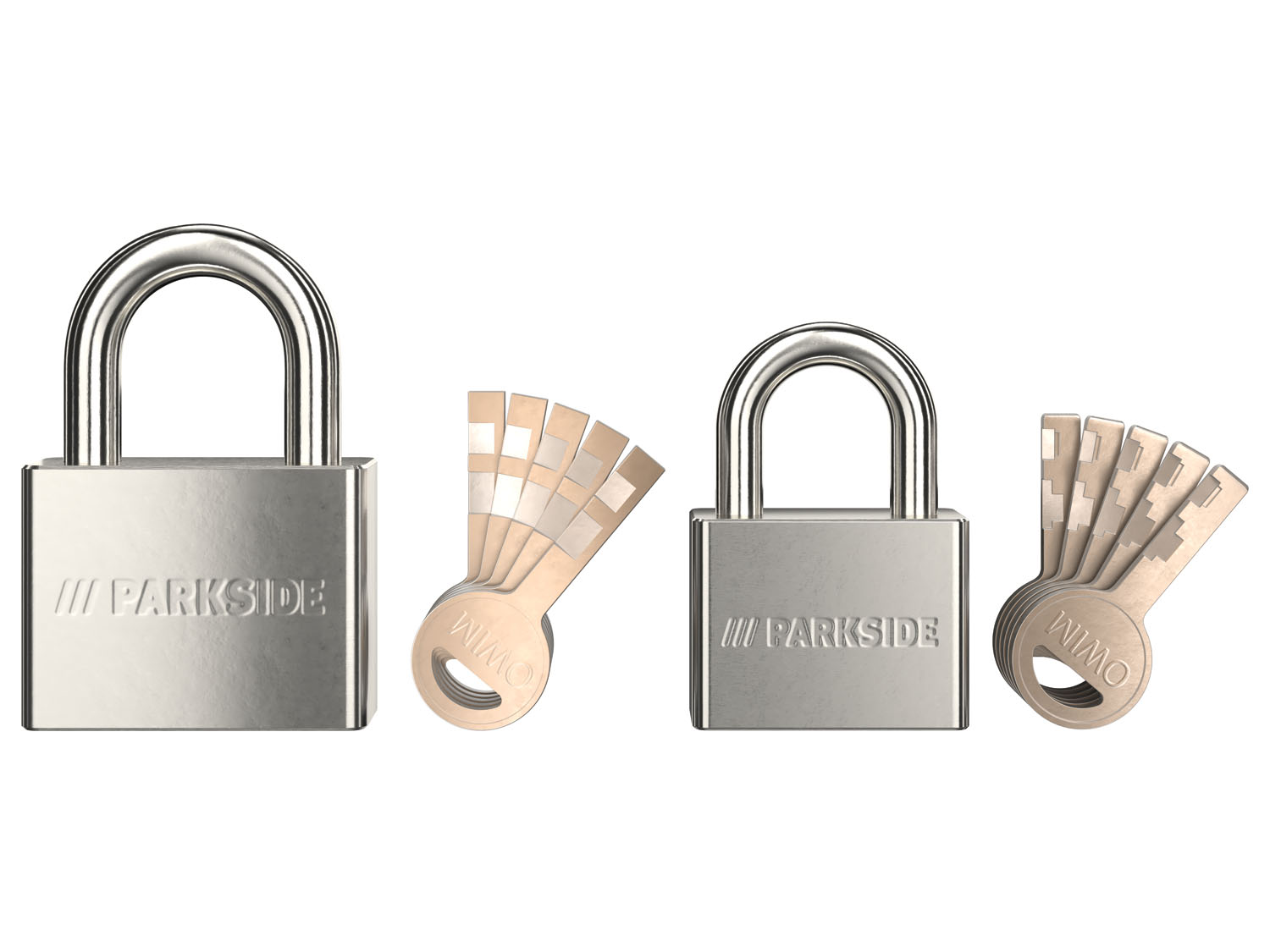 Parkside Kłódka/ Zestaw kłódek lub Linka stalowa Zestaw 2 kłódek