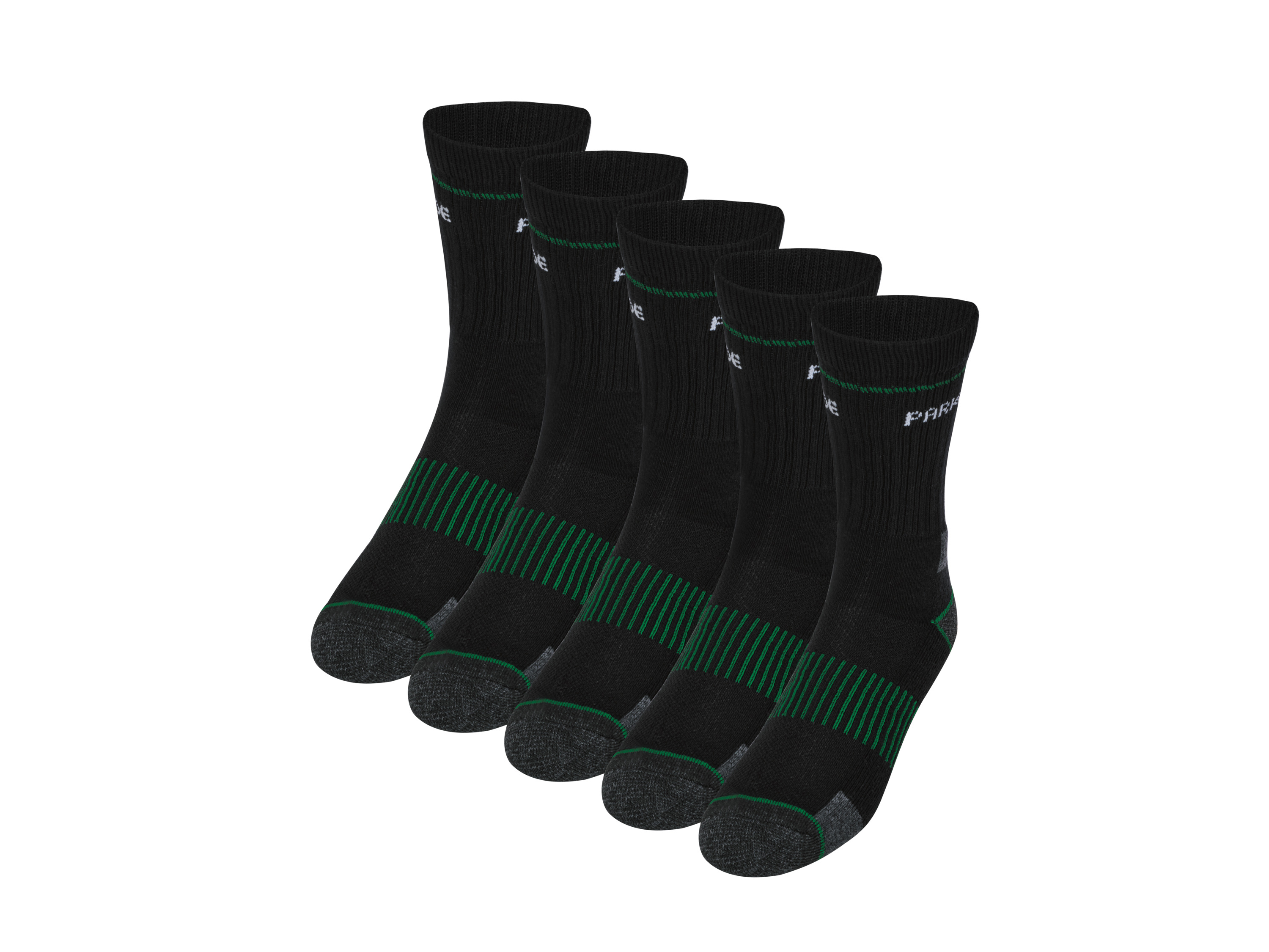 Parkside Skarpety robocze męskie, 5 par Czarny, 39-42