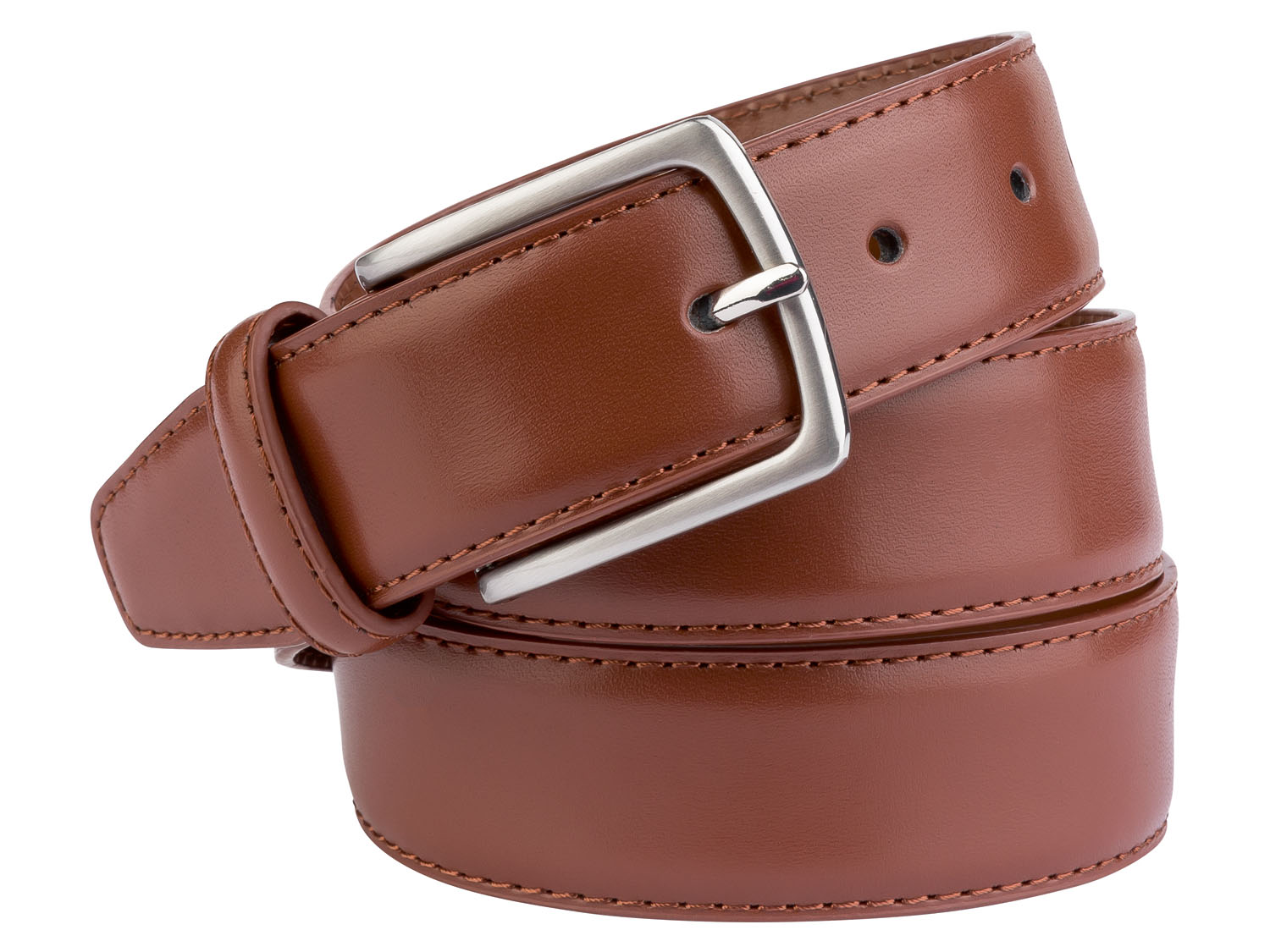 Livergy Pasek męski z klamrą 95, Cognac
