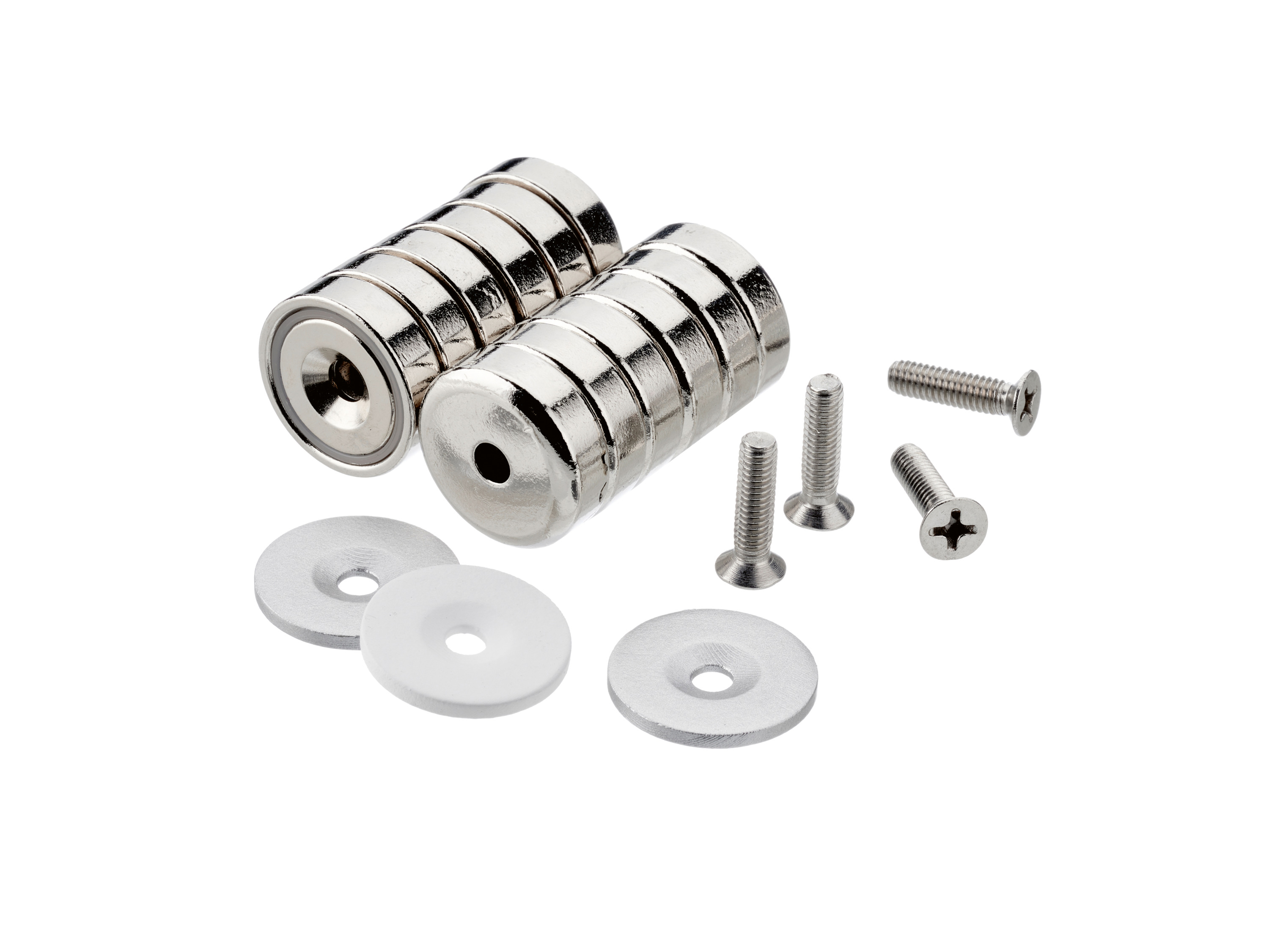 Parkside Zestaw magnesów neodymowych lub uchwytów magnetycznych Magnes stożkowy