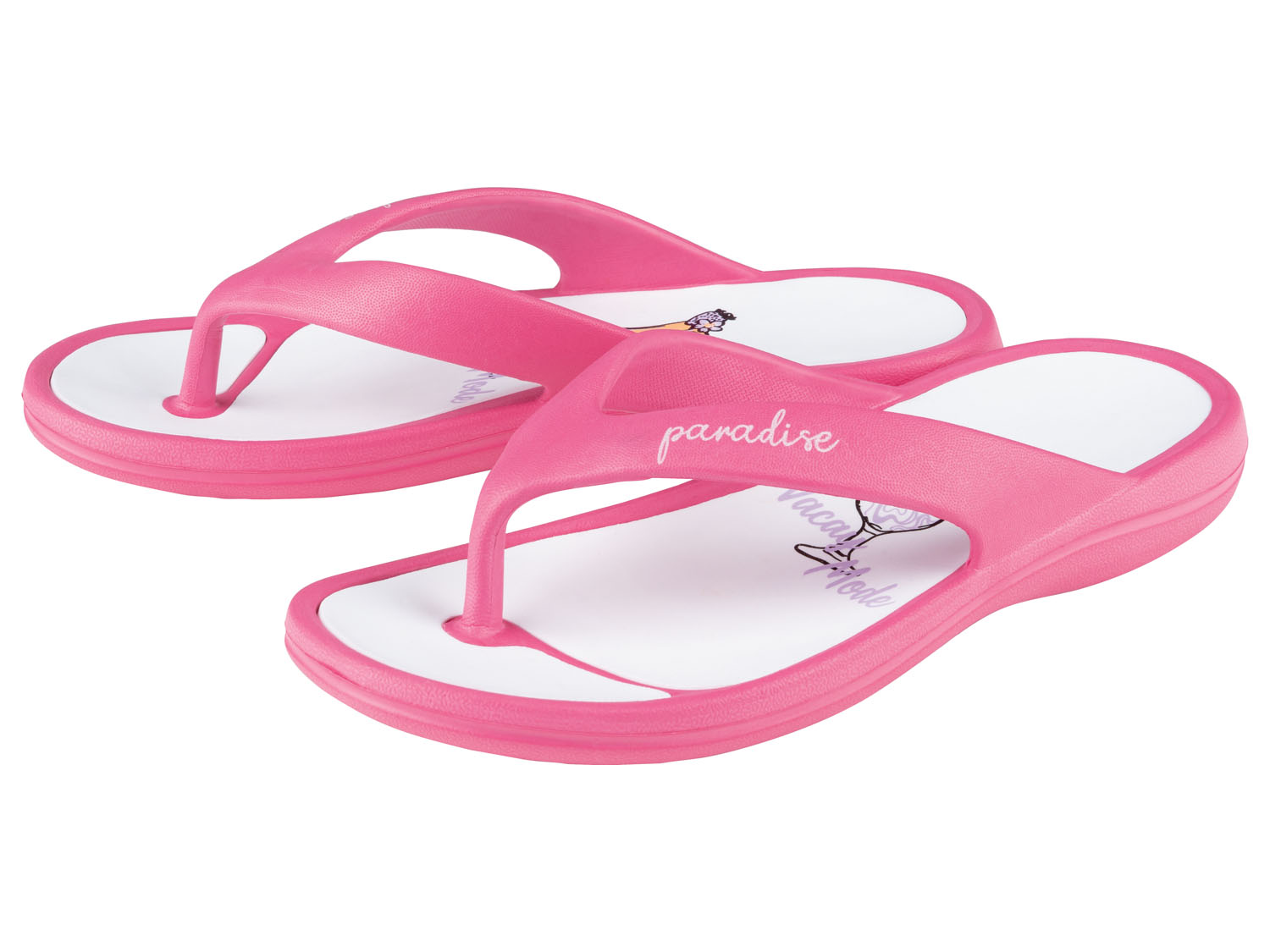 esmara Klapki basenowe damskie / Japonki damskie 40/41, Różowy