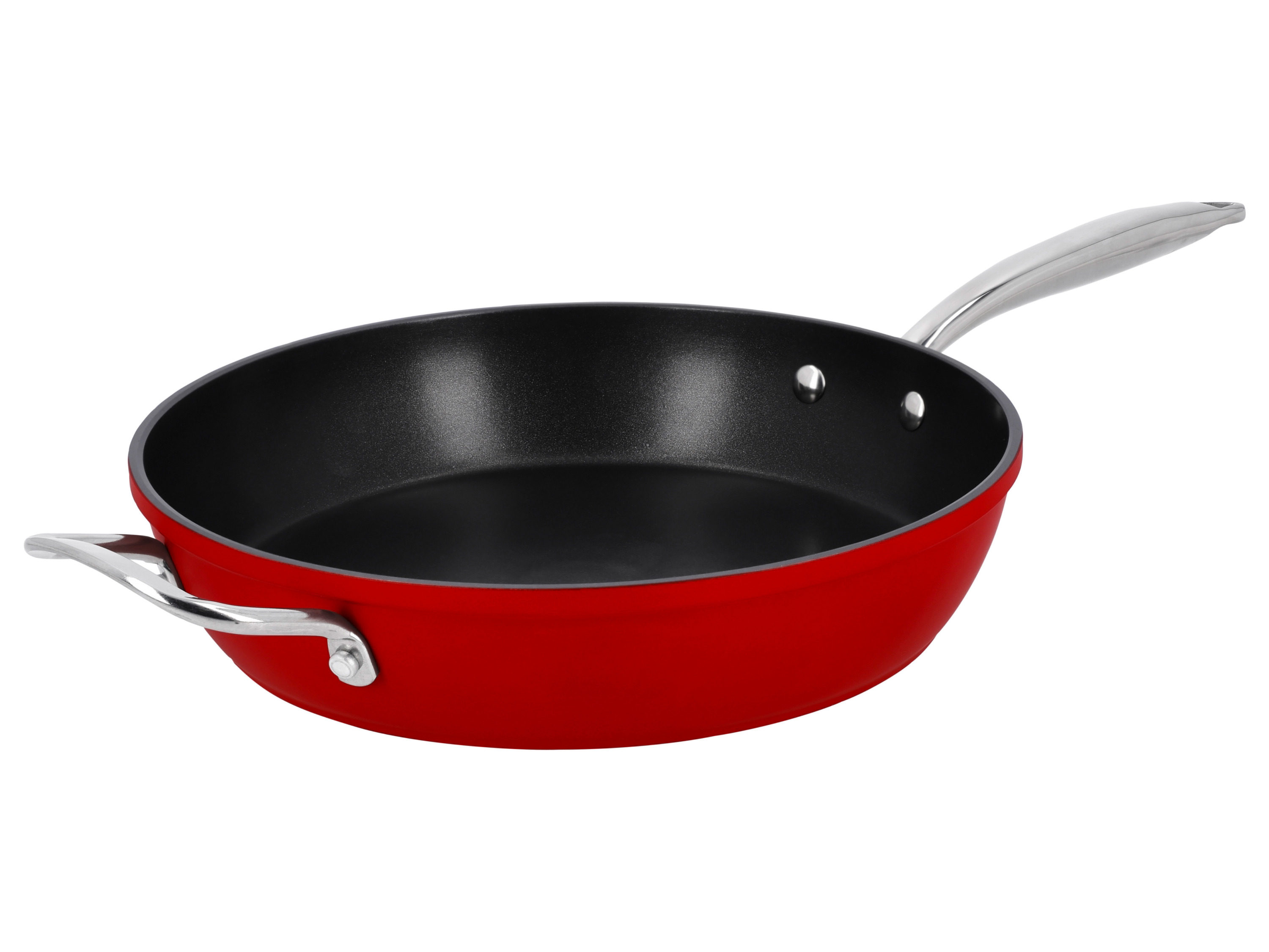 Silvercrest Patelnia z odlewu aluminium, 28 cm Czerwony