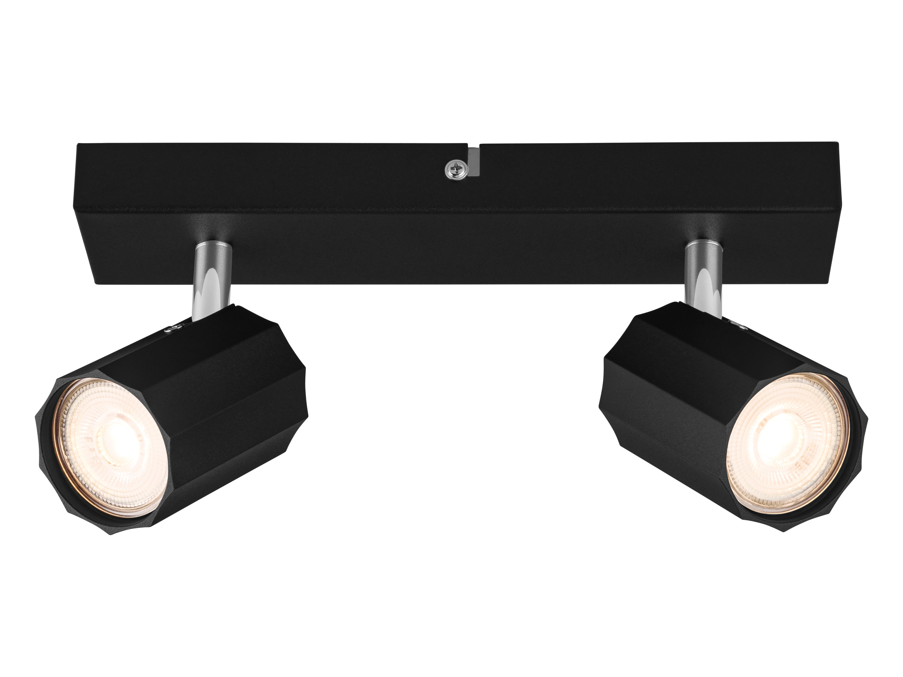 Livarno home Lampa ścienno-sufitowa z 2 reflektorami Czarny