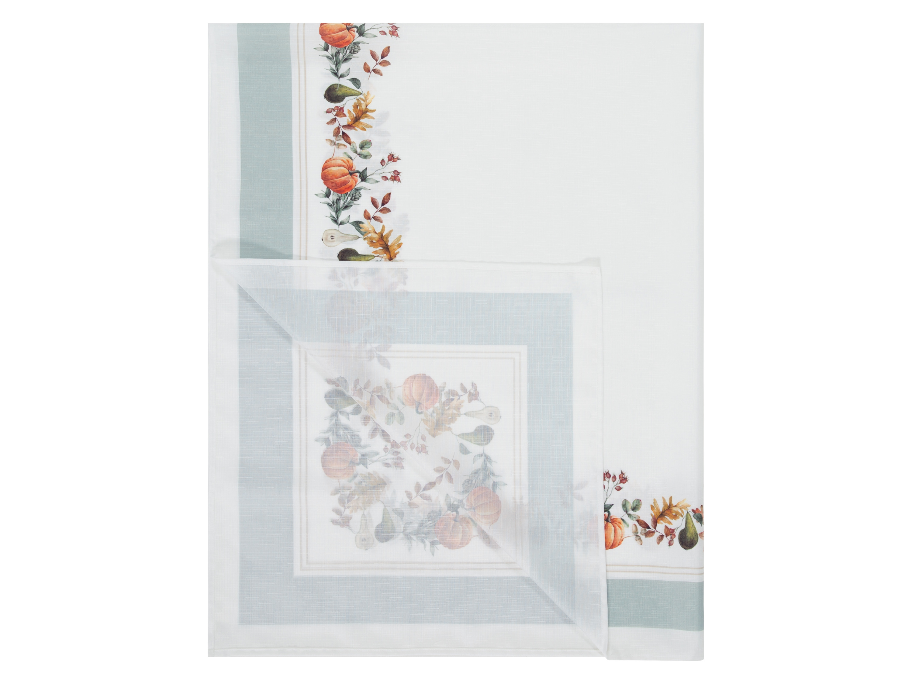 Livarno home Obrus lub zestaw 2 bieżników na stół Obrus, Dynia granica