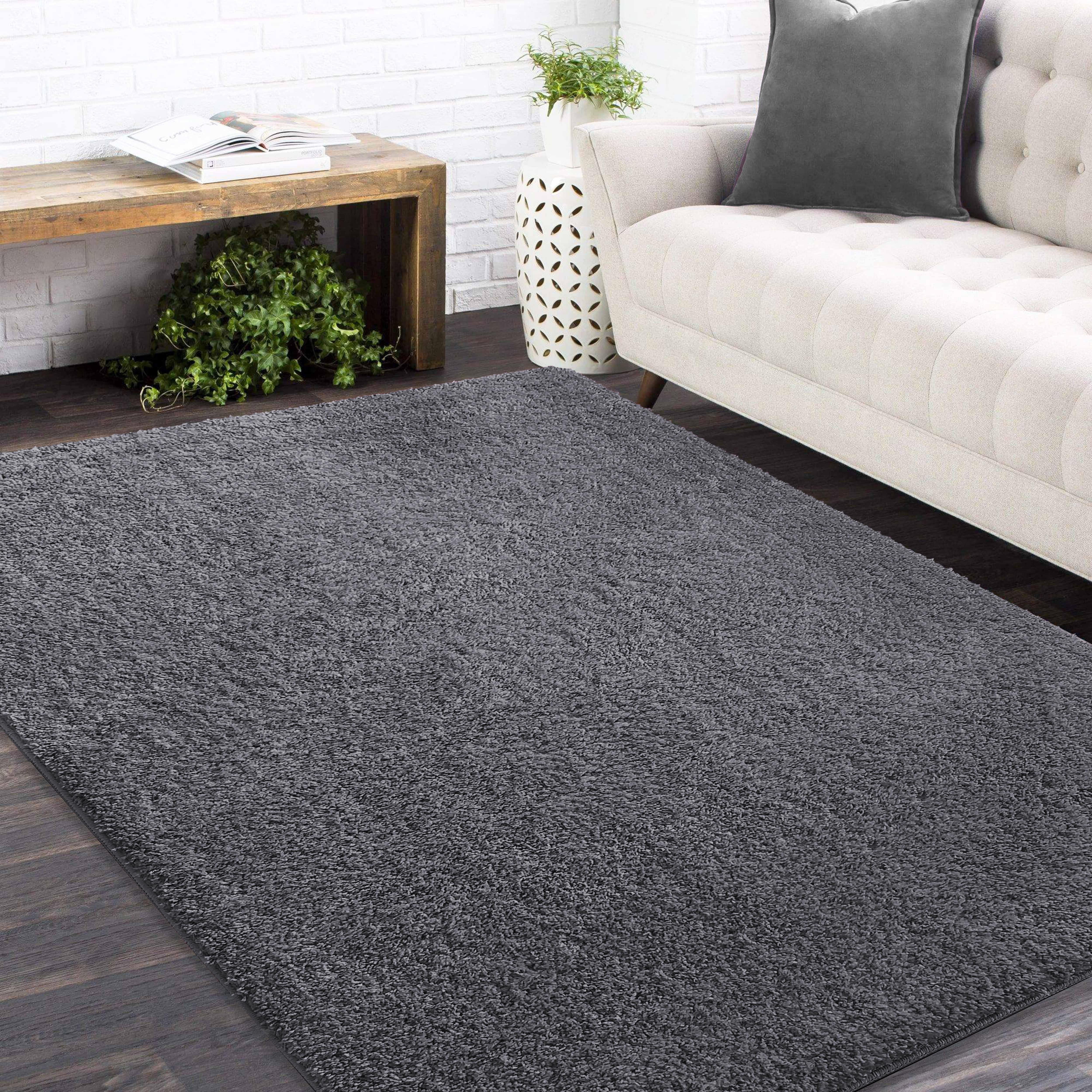 Dywan - 60 x 100 cm - Szary - Shaggy - Dywanopol