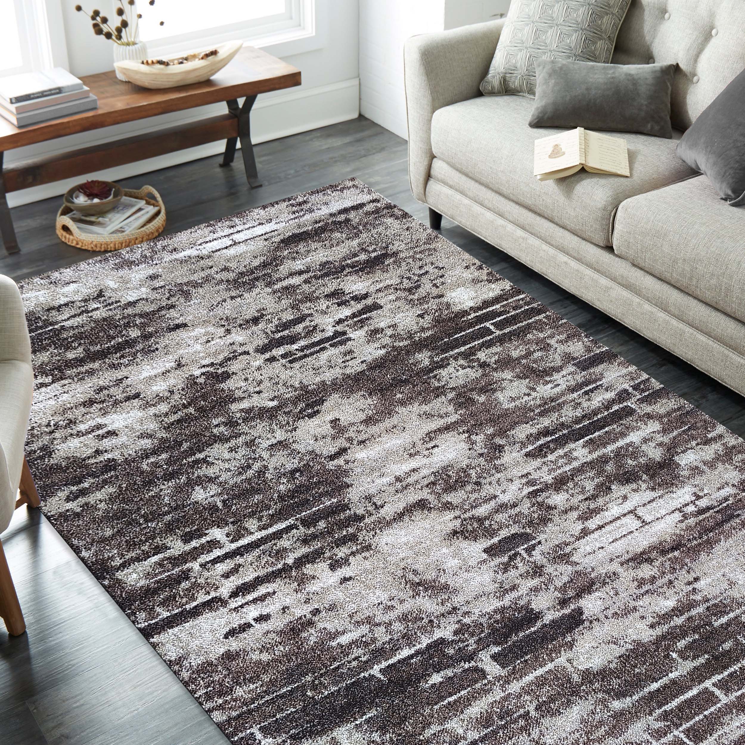 Dywan - 160 x 220 cm - Brązowy - Nowoczesny - Dywanopol