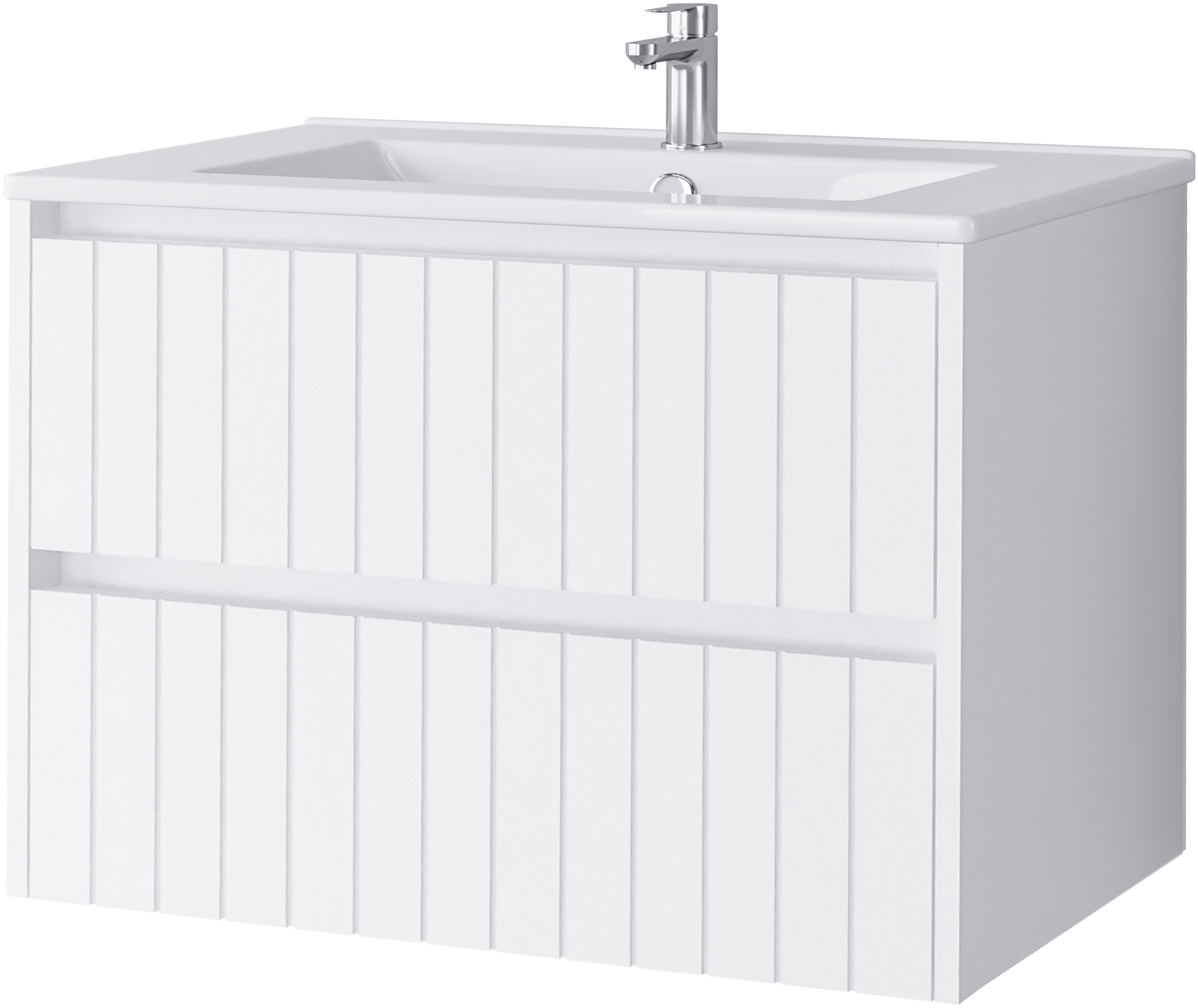 Darmowa Dostawa - Umywalka z szafką 70 cm białą Uptrend Melito 002SU7001UP4530700