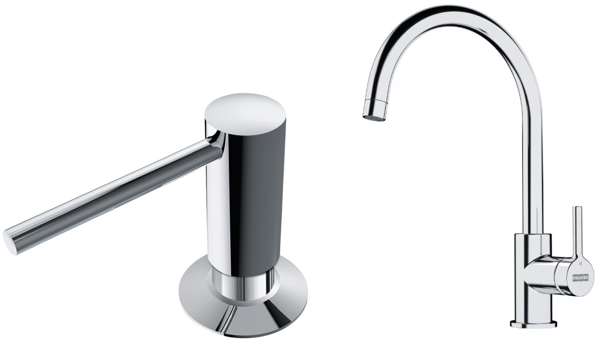 Darmowa Dostawa - Bateria kuchenna z dozownikiem stojąca chrom Franke Lina abset10680