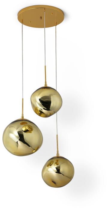 Darmowa Dostawa - Lampa wisząca 3x20 W złota Abruzzo Sfero ABRZ3GE27