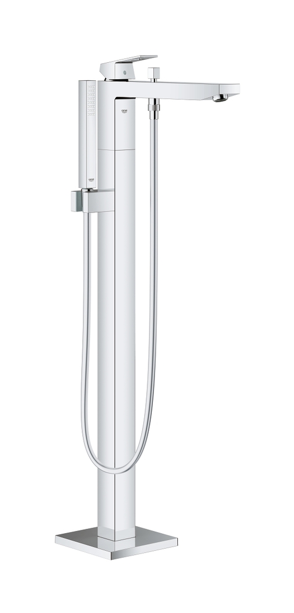 Darmowa Dostawa - Bateria wannowo-prysznicowa wolnostojąca starlight chrome Grohe Eurocube 23672001