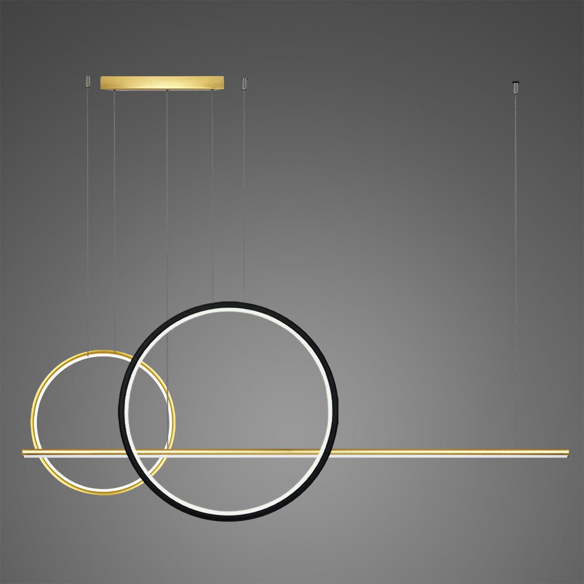 Darmowa Dostawa - Lampa wisząca 3x57 W czarna-złota Altavola Design Linea LA087P2X60401503kgoldblack