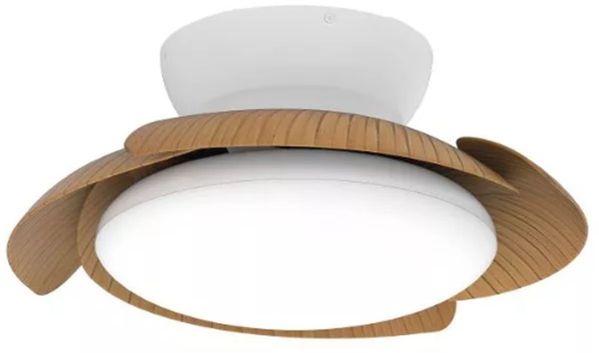 Darmowa Dostawa - Lampa podsufitowa 1x45 W biała-drewno Mantra Aloha 8234
