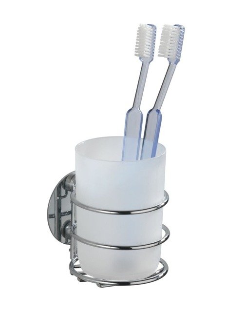 Darmowa Dostawa - Kubek na szczoteczki Wenko Turbo-Loc rund Stahl 18779100