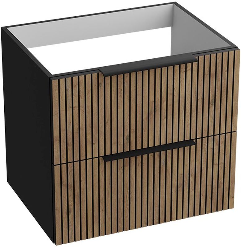 Darmowa Dostawa - Szafka 60.5x46x54.2 cm podumywalkowa wisząca czarny LaVita Oklahoma 5900378335306