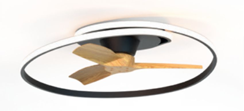 Darmowa Dostawa - Lampa podsufitowa 1x60 W czarna-drewno Mantra Ocean 8236