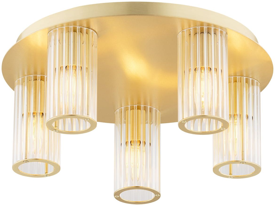 Darmowa Dostawa - Lampa podsufitowa 5x7 W mosiądz Argon Hampton 2178