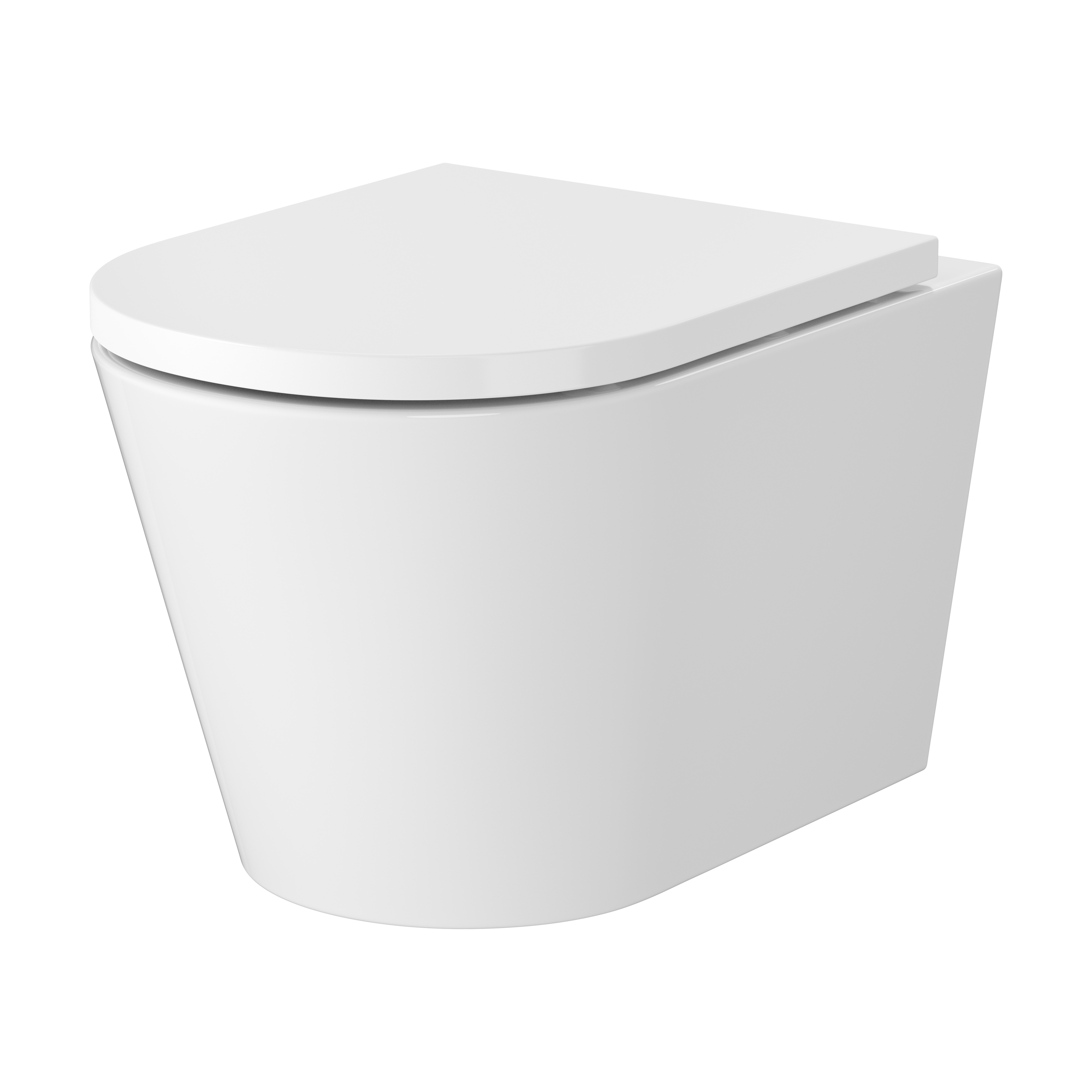 Darmowa Dostawa - Miska WC z deską wolnoopadającą wisząca bez kołnierza ze spłukiwaniem wirowym biały połysk Mito Koral S4043001