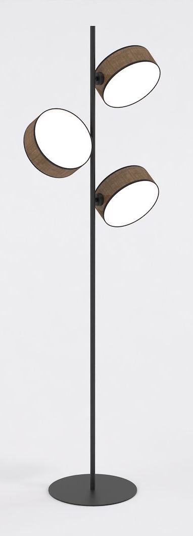 Darmowa Dostawa - Lampa stojąca 3x10 W brązowa Emibig Drumz 1563LP3