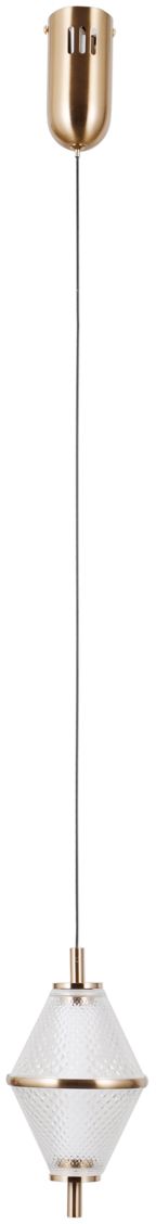 Darmowa Dostawa - Lampa wisząca 1x5 W złota Italux Fuente PND343951HBR