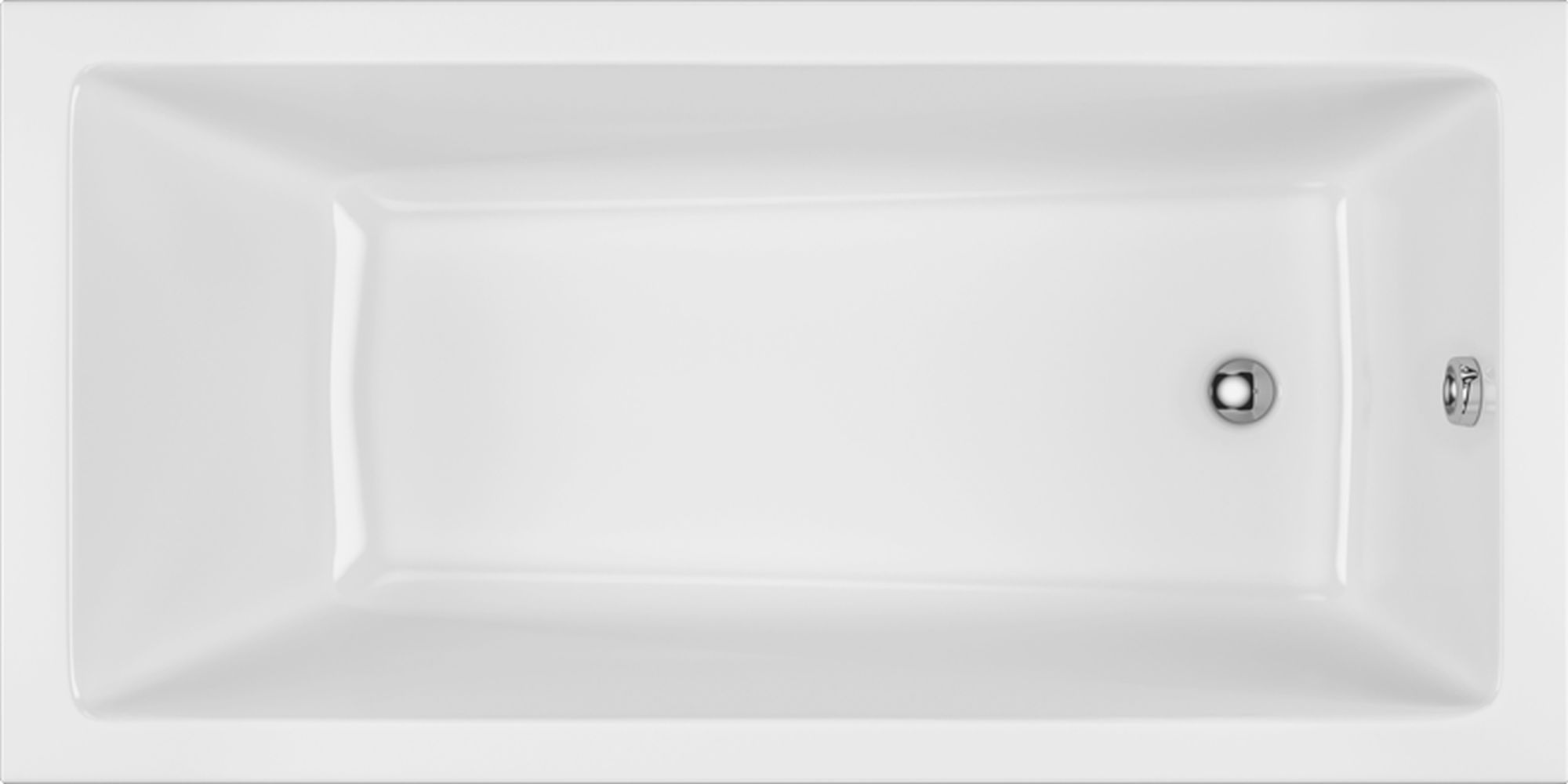 Darmowa Dostawa - Wanna prostokątna 170x75 cm biała Excellent Wave WAEXWAV17075WH