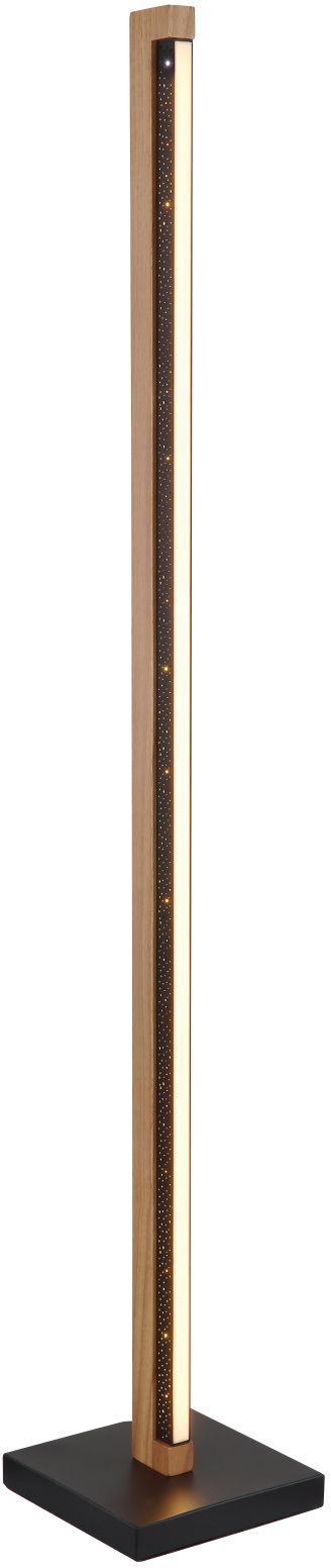 Darmowa Dostawa - Lampa stojąca 1x23.5 W czarna-drewno Globo Lighting Starla 67849S