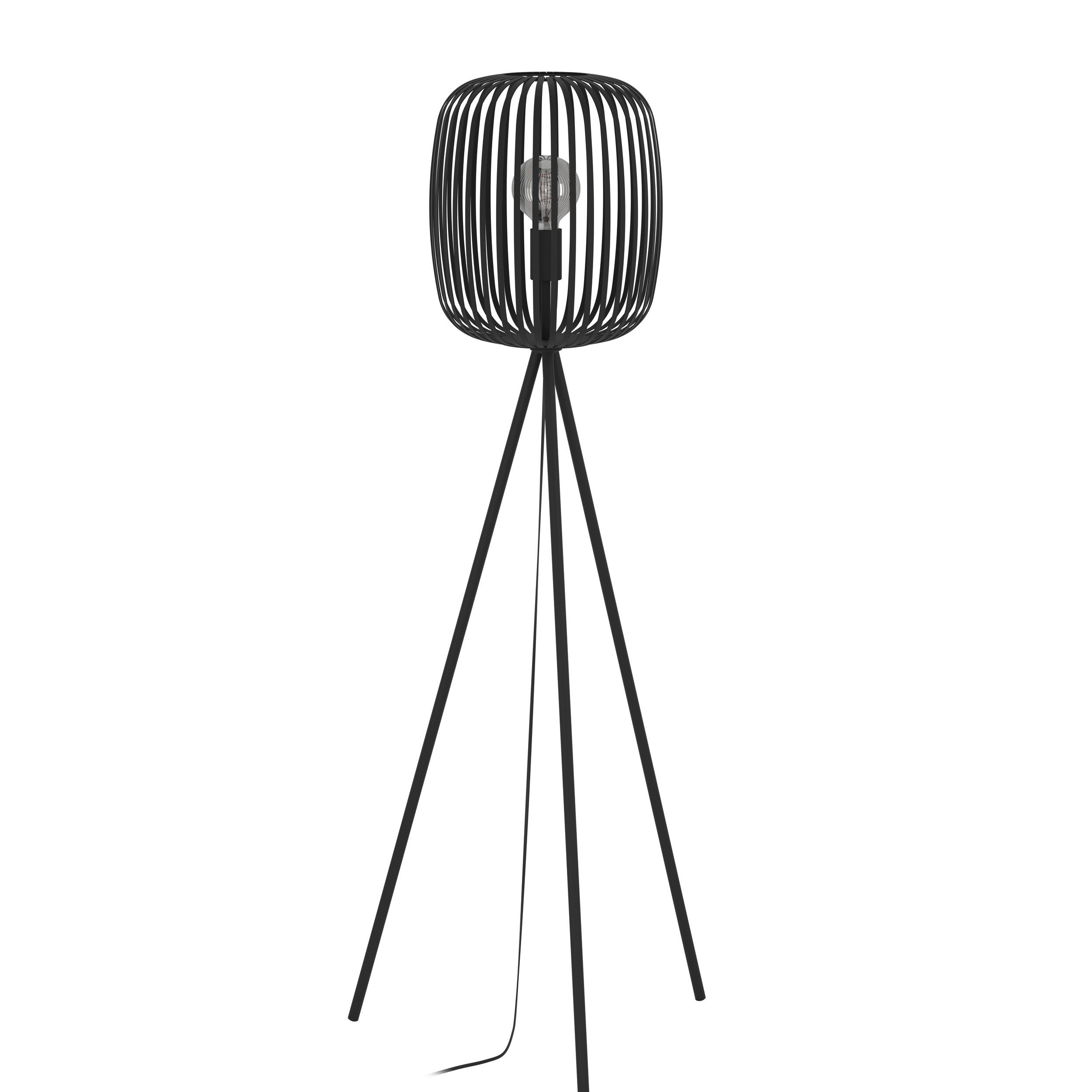 Darmowa Dostawa - Lampa stojąca 1x40 W czarna Eglo Romazzina 900522