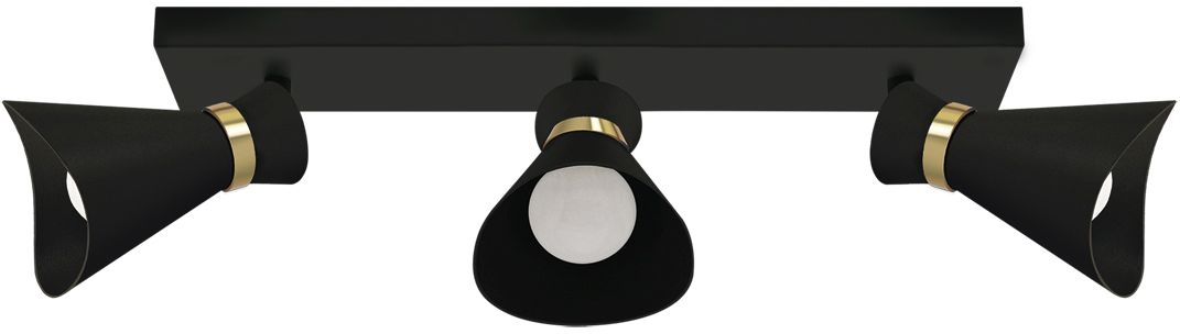 Darmowa Dostawa - Lampa podsufitowa 3x35 W czarna-złota Strühm Loreta 04223