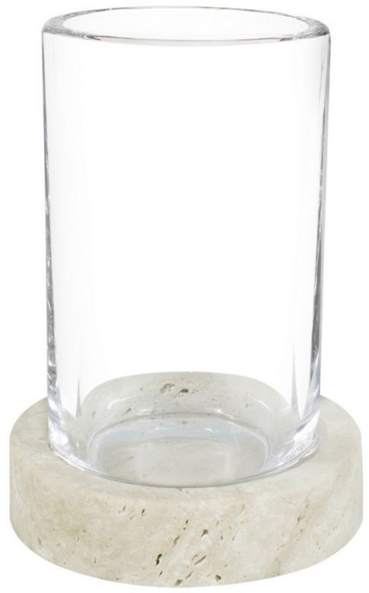 Darmowa Dostawa - Kubek na szczoteczki przezroczysty-beżowy Q-Bath Pure Natural AWD02341545