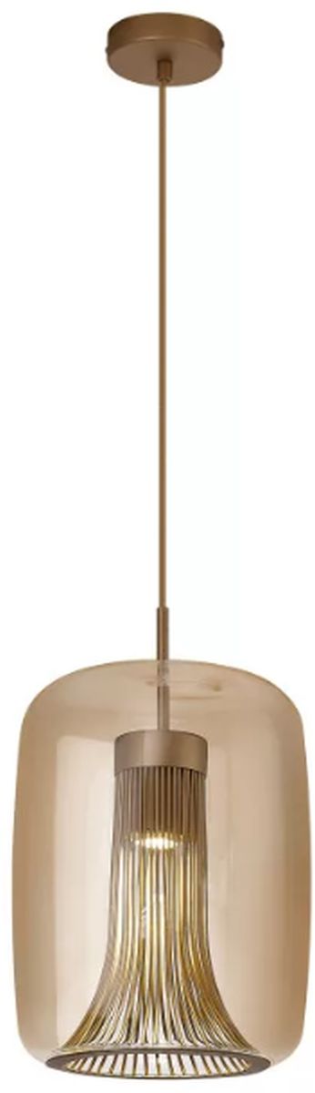 Darmowa Dostawa - Lampa wisząca 1x12 W złota-brązowa Mantra Kriss 8526