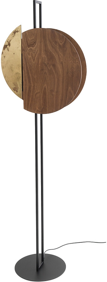 Darmowa Dostawa - Lampa stojąca 2x12 W czarna-drewno Nowodvorski Lighting Sunset 7647