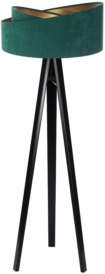Darmowa Dostawa - Lampa stojąca 1x60 W czarna-zielona-złota BPS Koncept Galaxy 060P003CZ