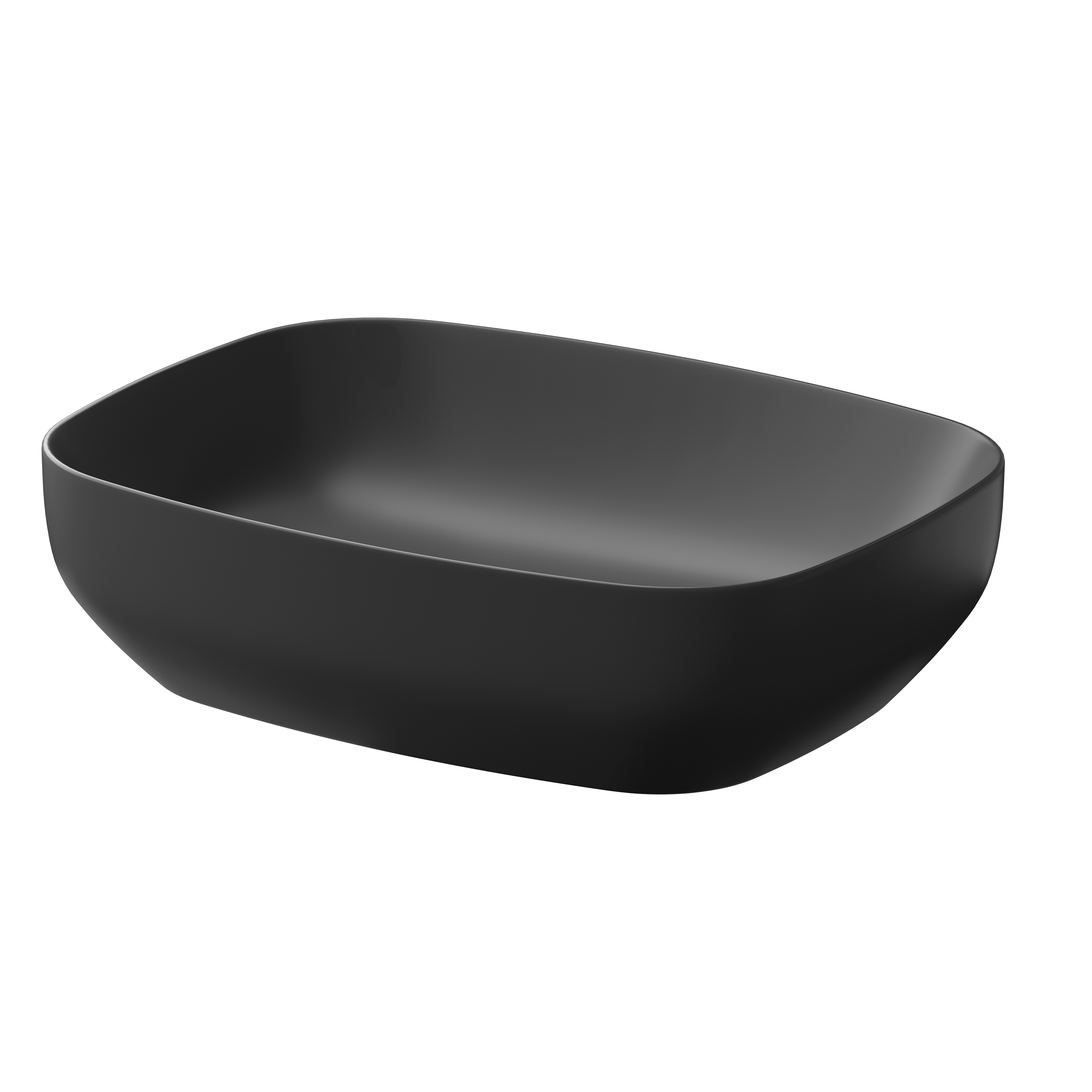 Darmowa Dostawa - Umywalka 50x38.5 cm prostokątna nablatowa antracyt Meissen Keramik Farva K712015