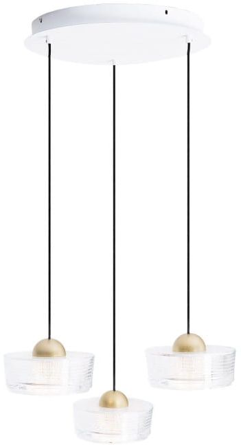 Darmowa Dostawa - Lampa wisząca 3x22 W przezroczysta-złota MaxLight Lipari P0543