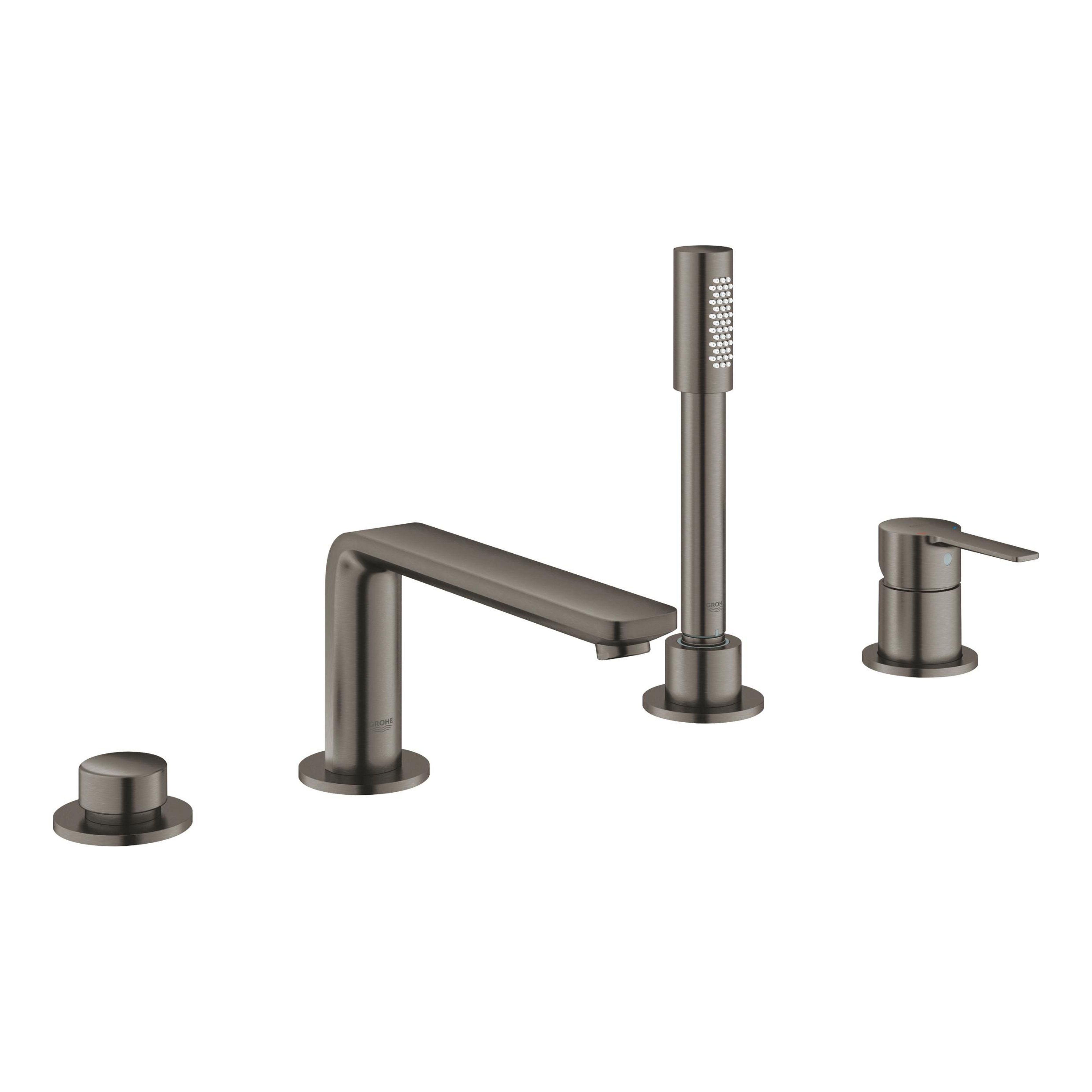 Darmowa Dostawa - Bateria wannowo-prysznicowa nawannowa brushed hard graphite Grohe Lineare 19577AL1
