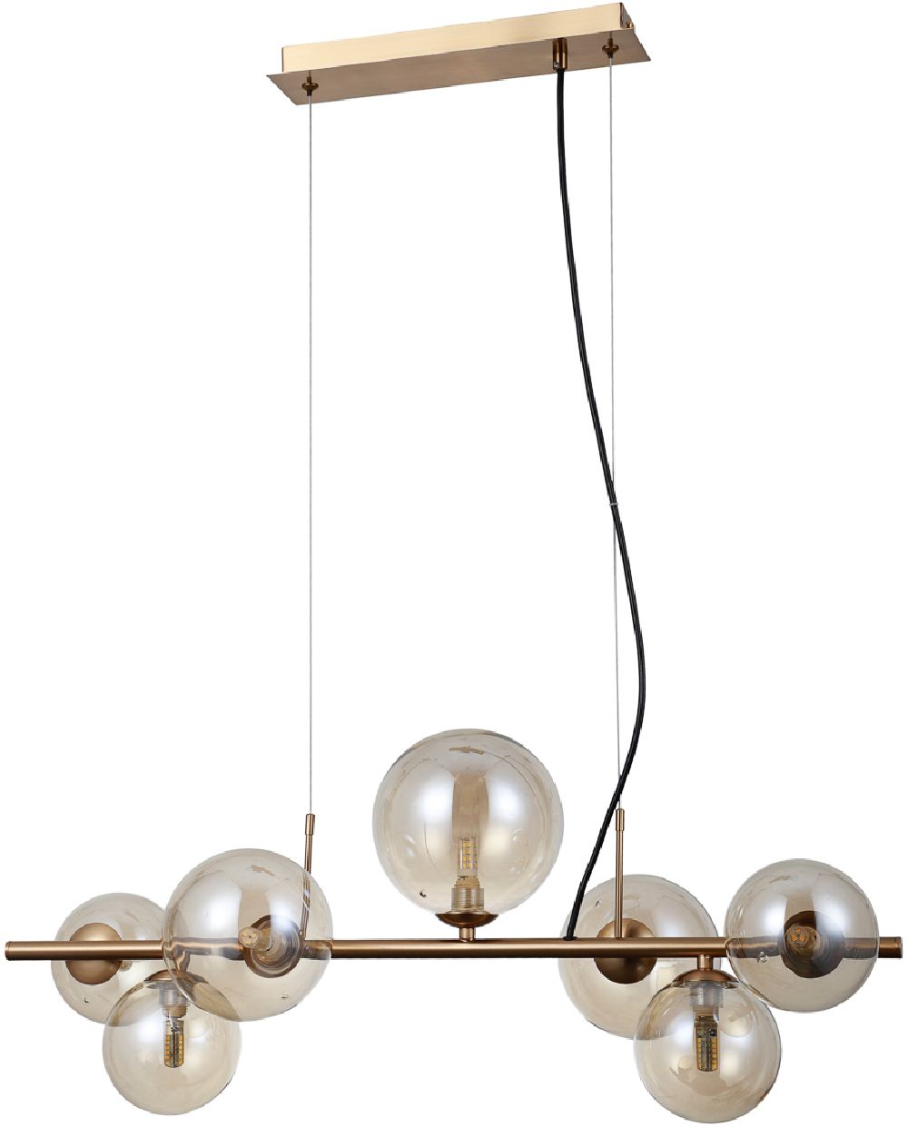 Darmowa Dostawa - Lampa wisząca powyżej 6x5 W złota Italux Canello PND4060077HBR