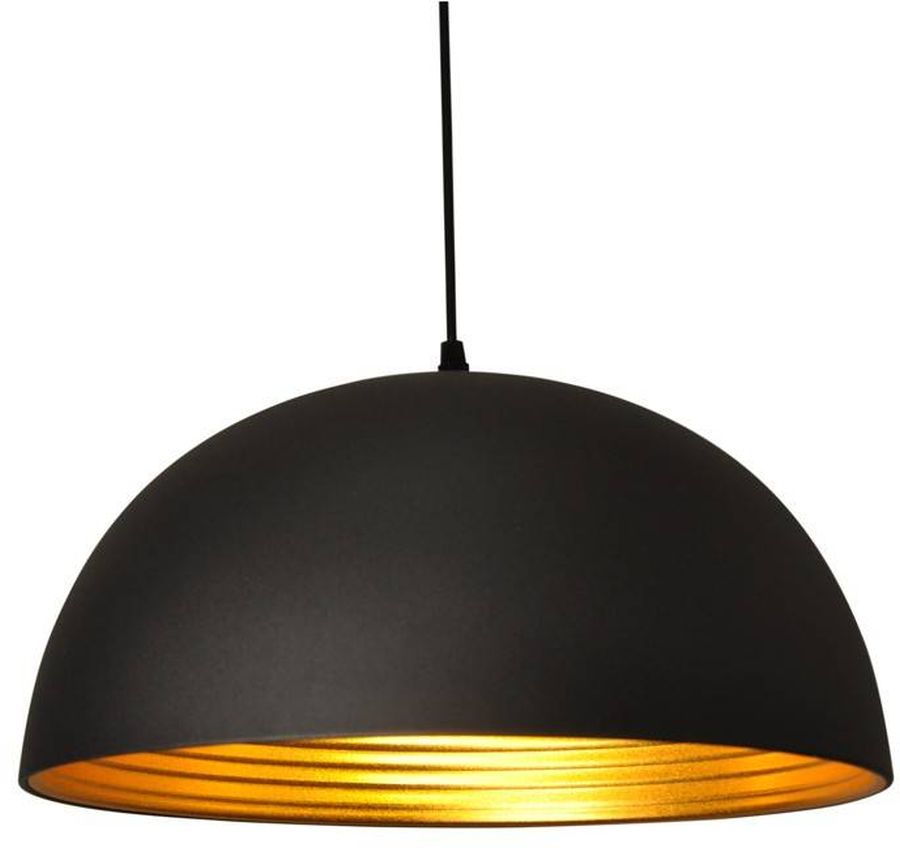 Darmowa Dostawa - Lampa wisząca 1x20 W czarna-złota Abruzzo Retro ABRLGEO