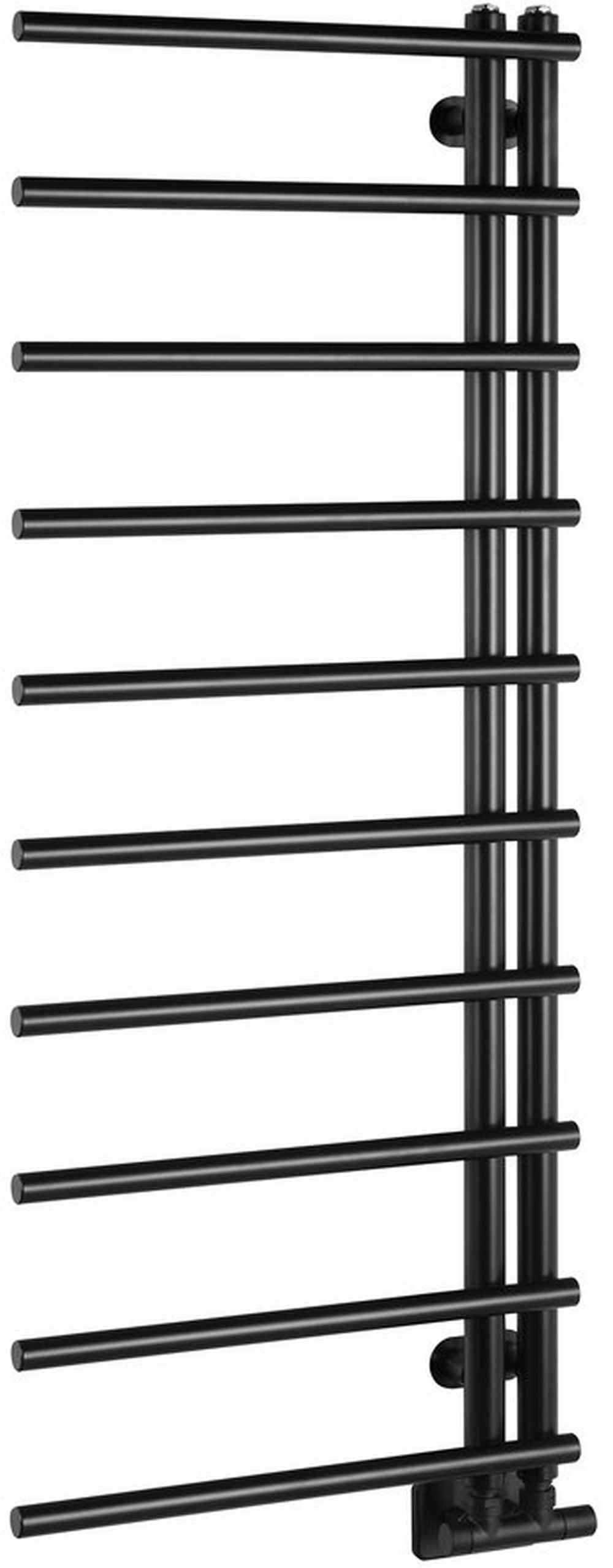 Darmowa Dostawa - Grzejnik łazienkowy drabinkowy 124.6x50 cm czarny Sapho Justina IR546B