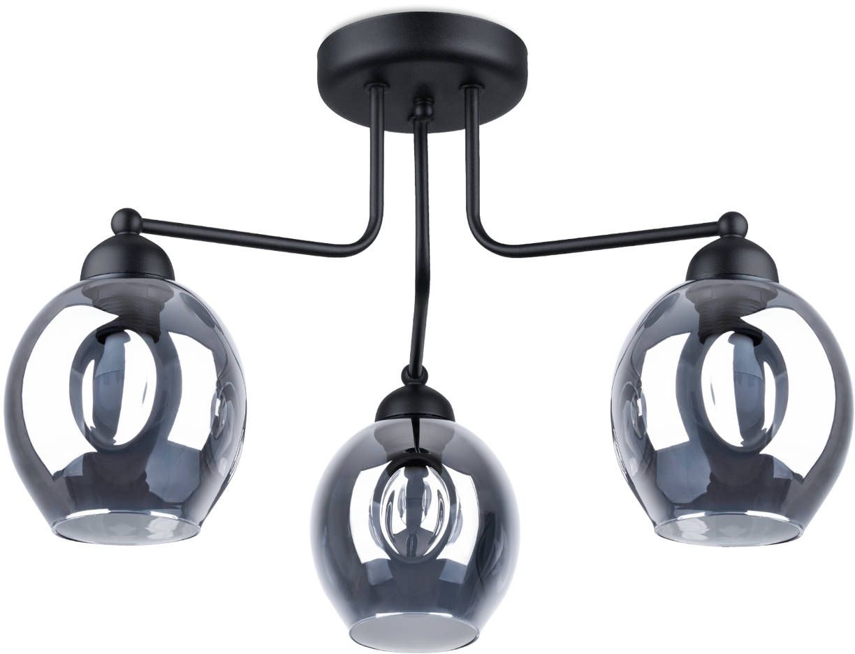 Darmowa Dostawa - Lampa podsufitowa 3x60 W czarny Sollux Lighting Fillan SL1144