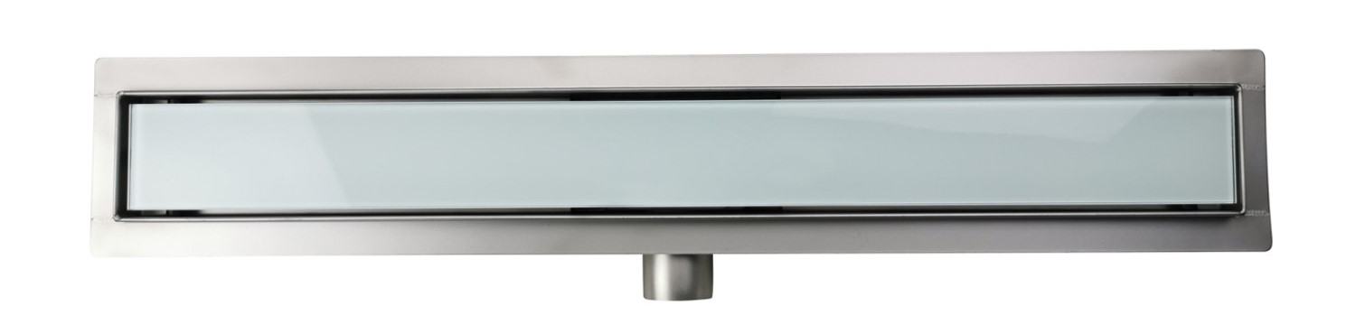 Darmowa Dostawa - Odpływ prysznicowy 70 cm Sea-Horse Szkło Białe OLAG01W70