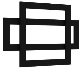 Darmowa Dostawa - Grzejnik łazienkowy dekoracyjny 60x90 cm czarny Radox Combi RXCO002T600900