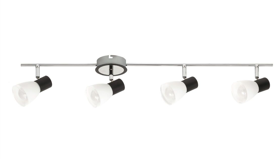Darmowa Dostawa - Lampa podsufitowa 4x40 W biała-czarna Rabalux Ati 5979