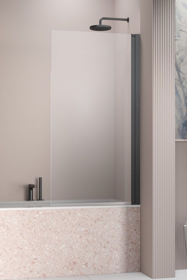 Darmowa Dostawa - Parawan nawannowy 70 cm 1-częściowy szczotkowany/szkło przezroczyste Radaway Nes Brushed GunMetal PNJ I 100110709201R