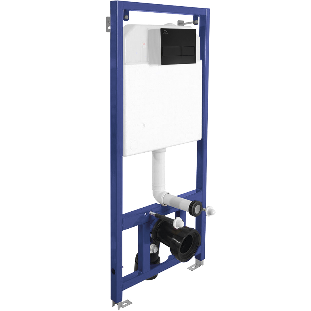 Darmowa Dostawa - Stelaż podtynkowy z przyciskiem spłukującym do miski wiszącej Laveo Akan VSA758V