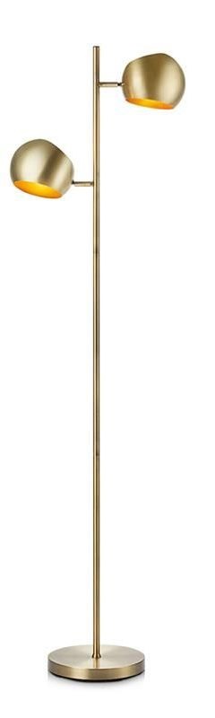 Darmowa Dostawa - Lampa stojąca 2x40 W mosiądz Markslöjd Edgar 107742