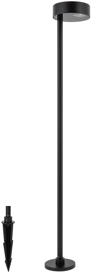 Darmowa Dostawa - Lampa stojąca zewnętrzna 1x7 W czarna Nowodvorski Lighting Ruby 11542