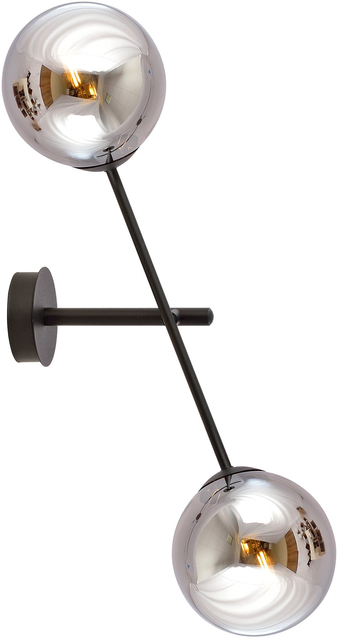 Darmowa Dostawa - Kinkiet 2x10 W czarny-grafitowy Emibig Linear 1167K2