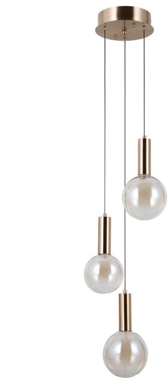 Darmowa Dostawa - Lampa wisząca 3x5 W złota Italux Strela PND343783SHBR