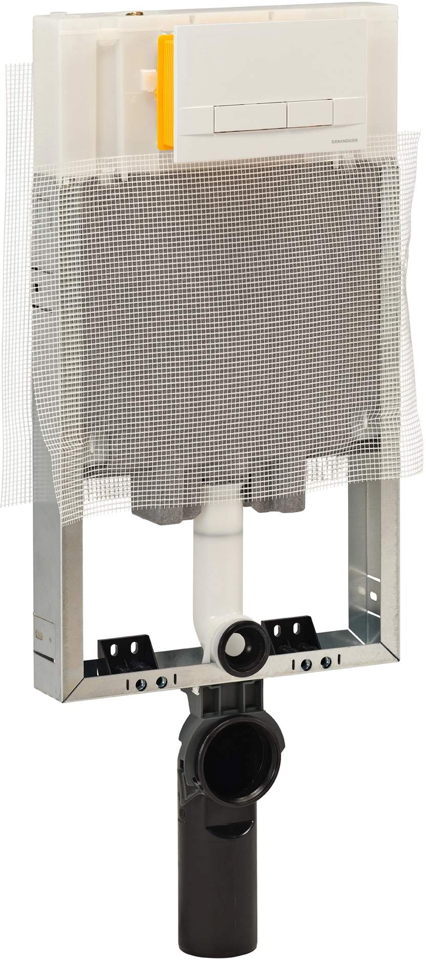 Darmowa Dostawa - Stelaż podtynkowy z przyciskiem spłukującym do miski wc wiszącej Sanindusa Sansimple 73249000